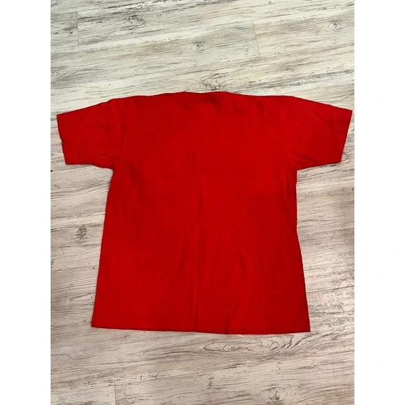 Vintage 90s Kansas City Chiefs Single Stitch Size L Red NFL T-shirt. Y2K Swiftie - Picture 5 of 5